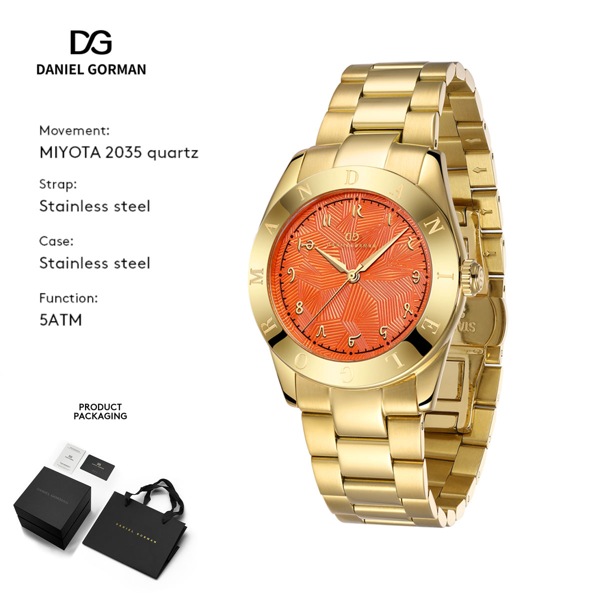 Luxury Watch Gift For Her - Reloj de cuarzo para mujer Daniel