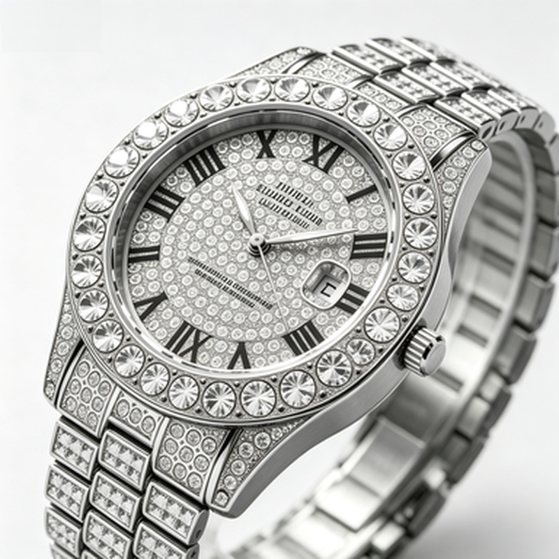Luxury Watch Iceberg - Reloj de Cuarzo de Lujo Dorado