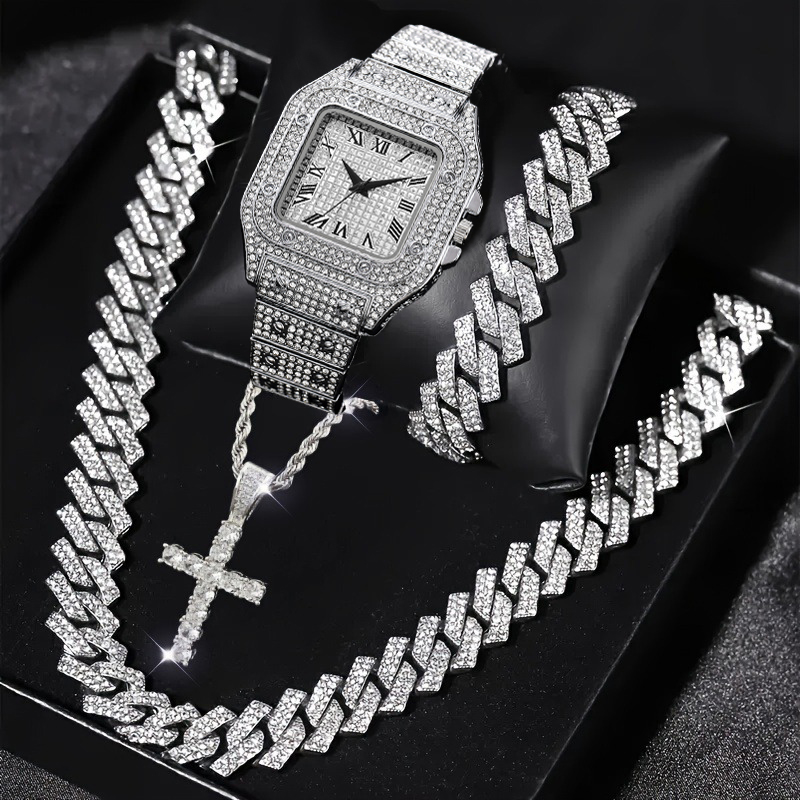 Luxury Watch Iceberg - Juego de 4 piezas de reloj