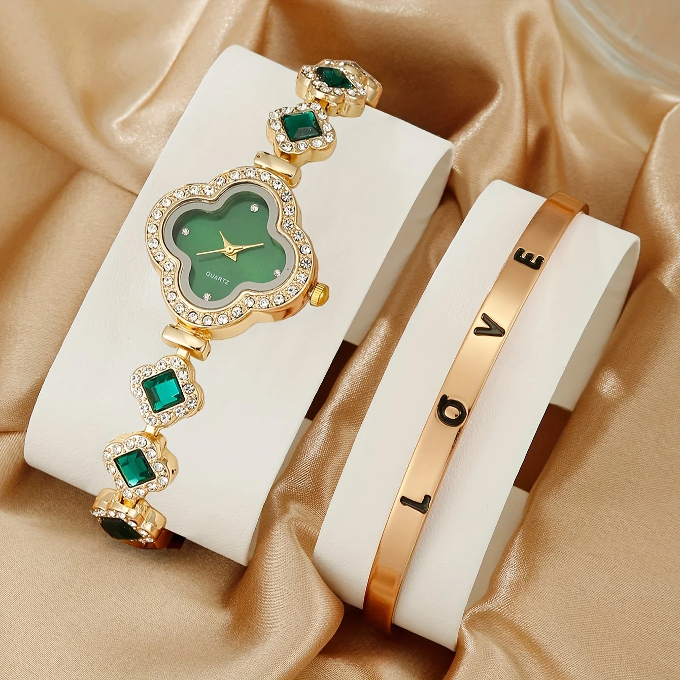 Luxury Watch Gift For Her - 2 unids/set reloj de mujer de