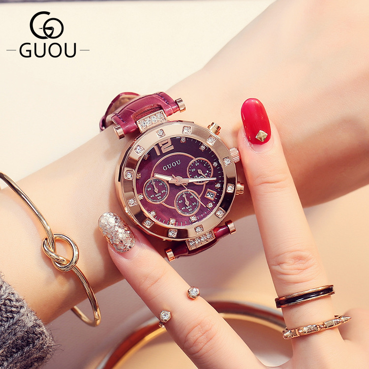 Luxury Watch Top 10 - GUOU-relojes de lujo para mujer, pulsera