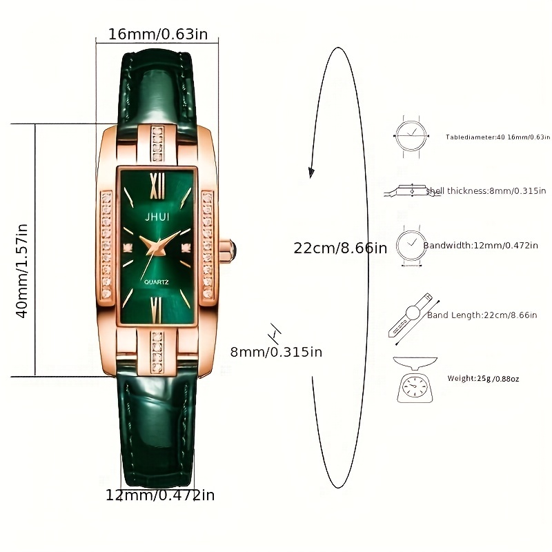 Reloj de Cuarzo de Lujo con Pe - Luxury Watch Gift For Her reseña y precio