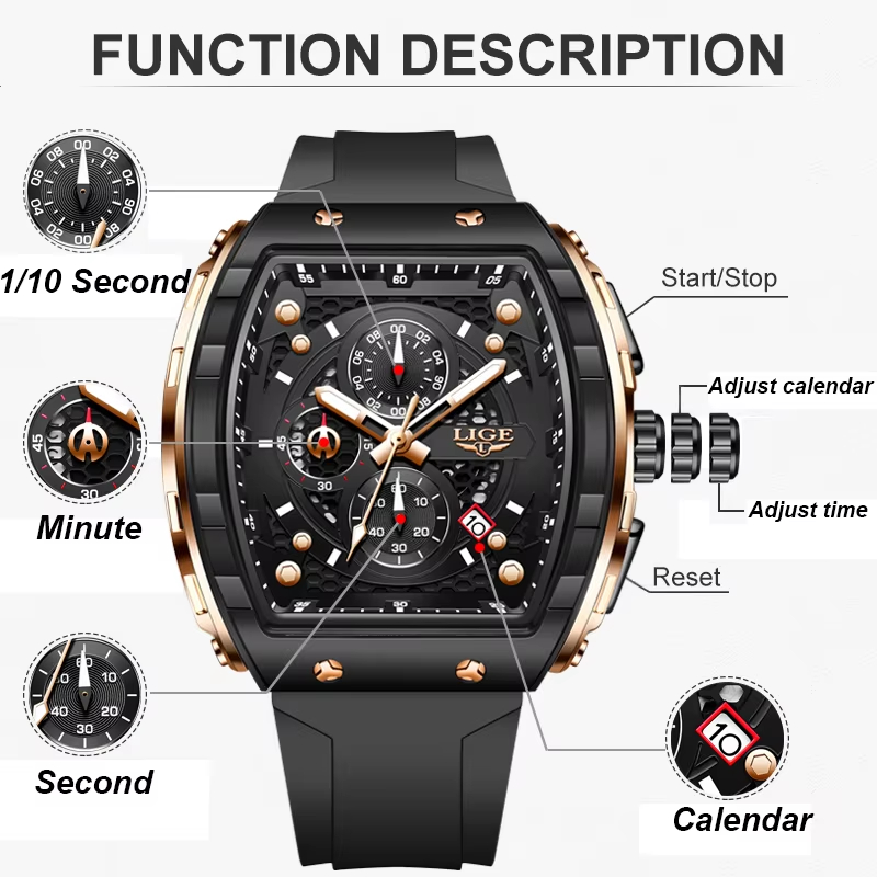 Reloj de Lujo para Hombre LIGE - Luxury Watch Magazine reseña y precio