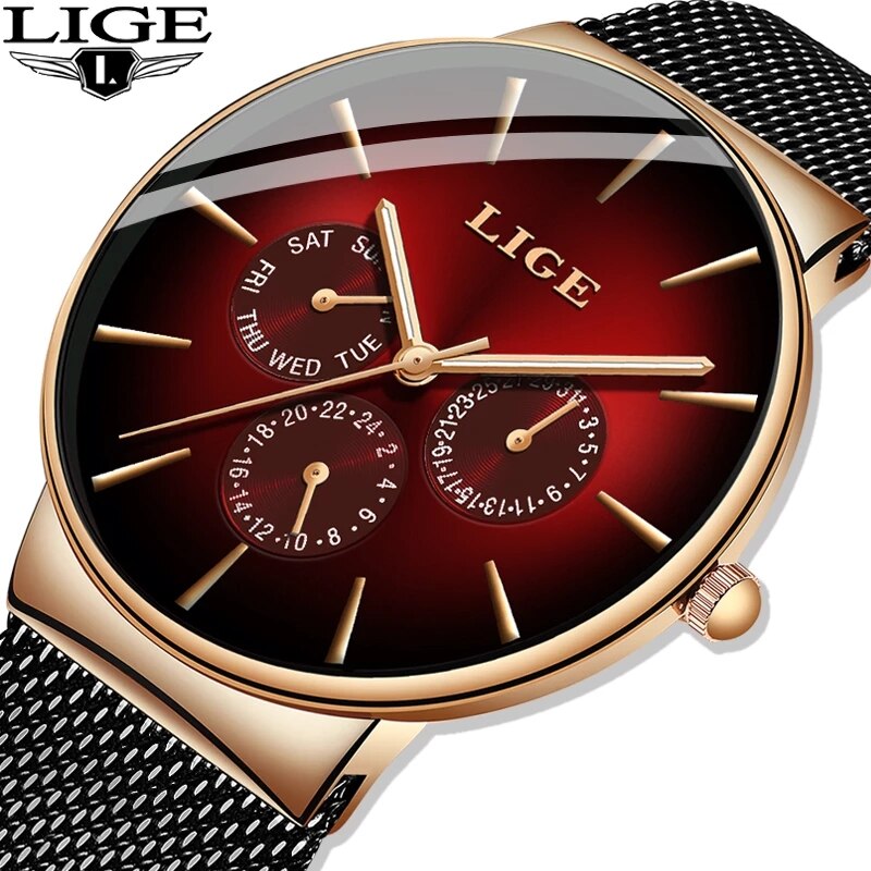 ¡Novedad! Relojes de moda LIGE - Luxury Watch Top 10 reseña y precio