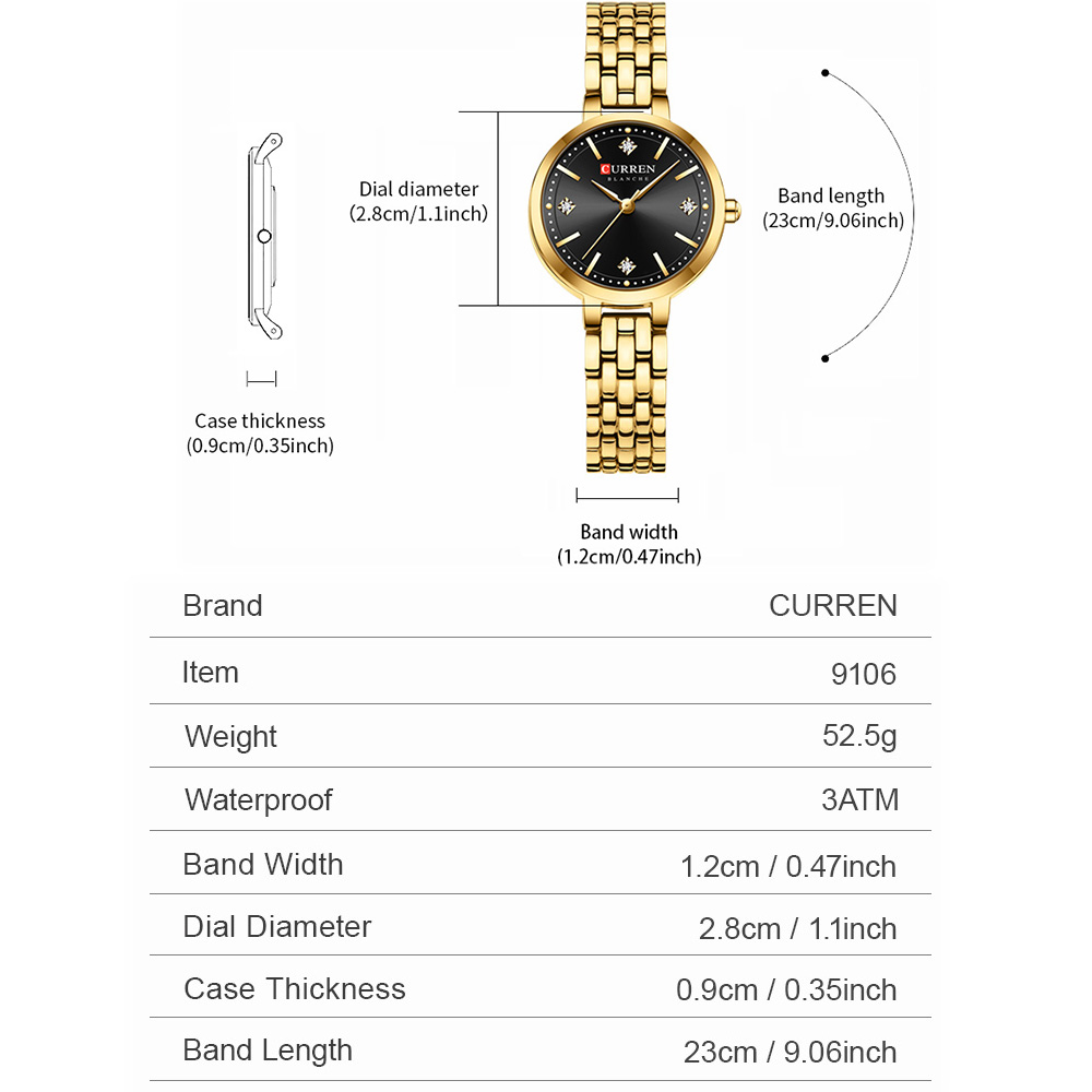 Reloj de pulsera delgado minim - Luxury Watch Gift For Her reseña y precio